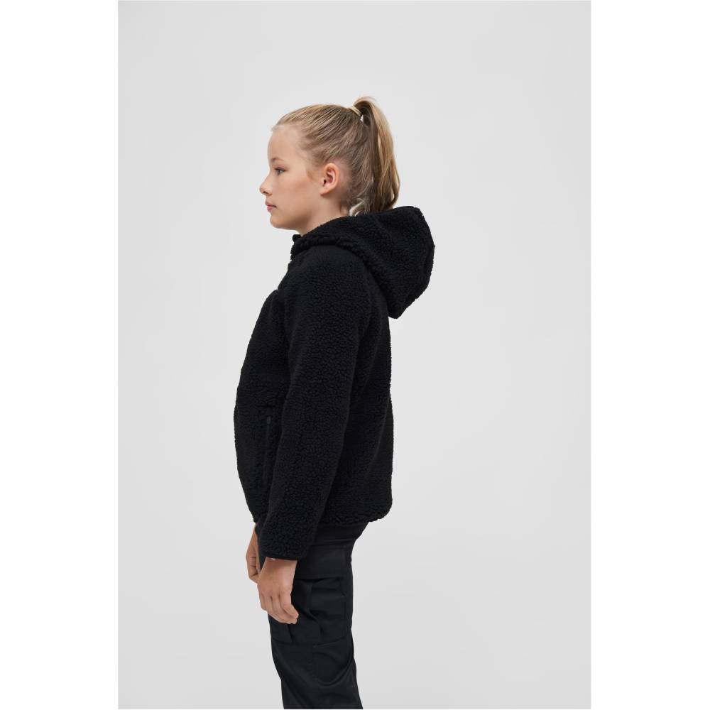 Brandit - Teddyfleece Hood Veste enfant - Noir